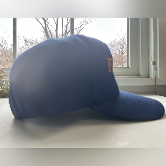 Vintage FDNY Fire Dept NY blue and gold embroidered hat Velcro NWOT - Picture 4 of 7